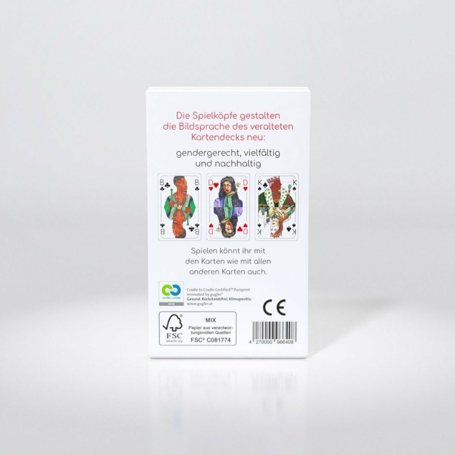 Spielköpfe Skat Kartendeck Rückseite